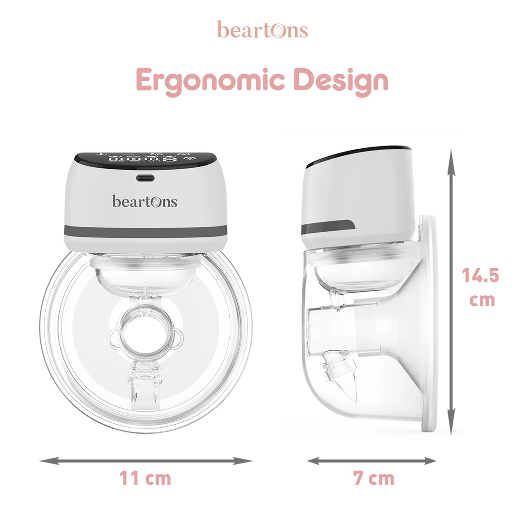 BEARTONS MIEL Pompa ASI Elektrik Handsfree Wearable Breast Pump by BEBETONS