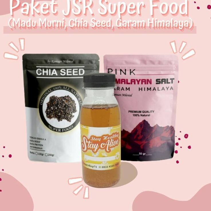 

♀ PAKET CHIA SEED+GARAM HIMALAYA+ MURNI • Dr. Zaidul Akbar • JSR ❁