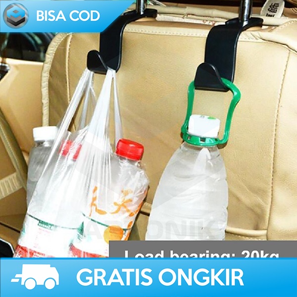 GANTUNGAN HEADREST MOBIL GANTUNGAN HOLDER BARANG CANTELAN KJURSI MOBIL