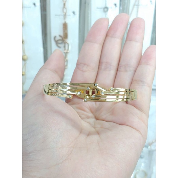 Gelang fashion titanium anti karat anti luntur