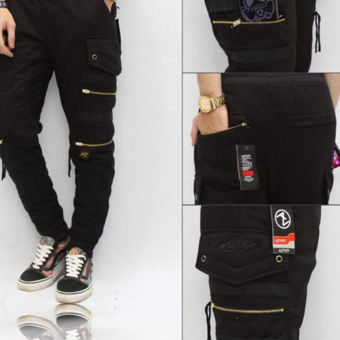 ☃ celana Jogger double zipper / celana Jogger pria/celana Jogger pants ✪