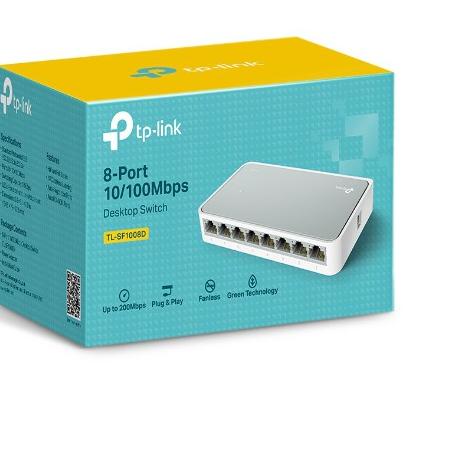 ❂ TP-LINK 8-Port Switch Hub TL-SF1008D SF 1008 D 1008D ✲