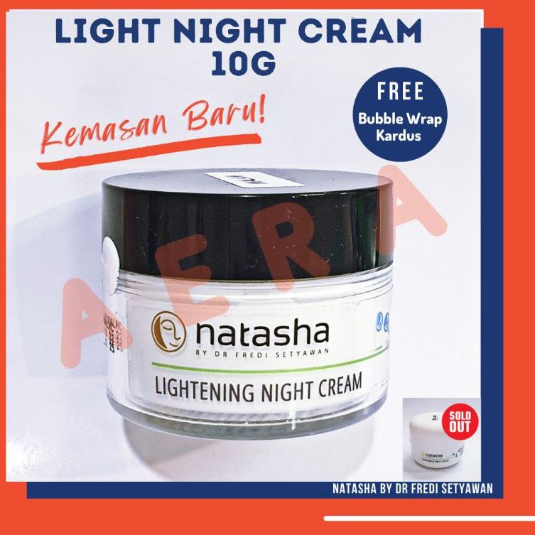 ♝ KRIM MALAM NATASHA/LIGHTENING NIGHT CREAM POT 10g /NATASHA CREAM/KRIM MALAM PENCERAH/CREAM MALAM N