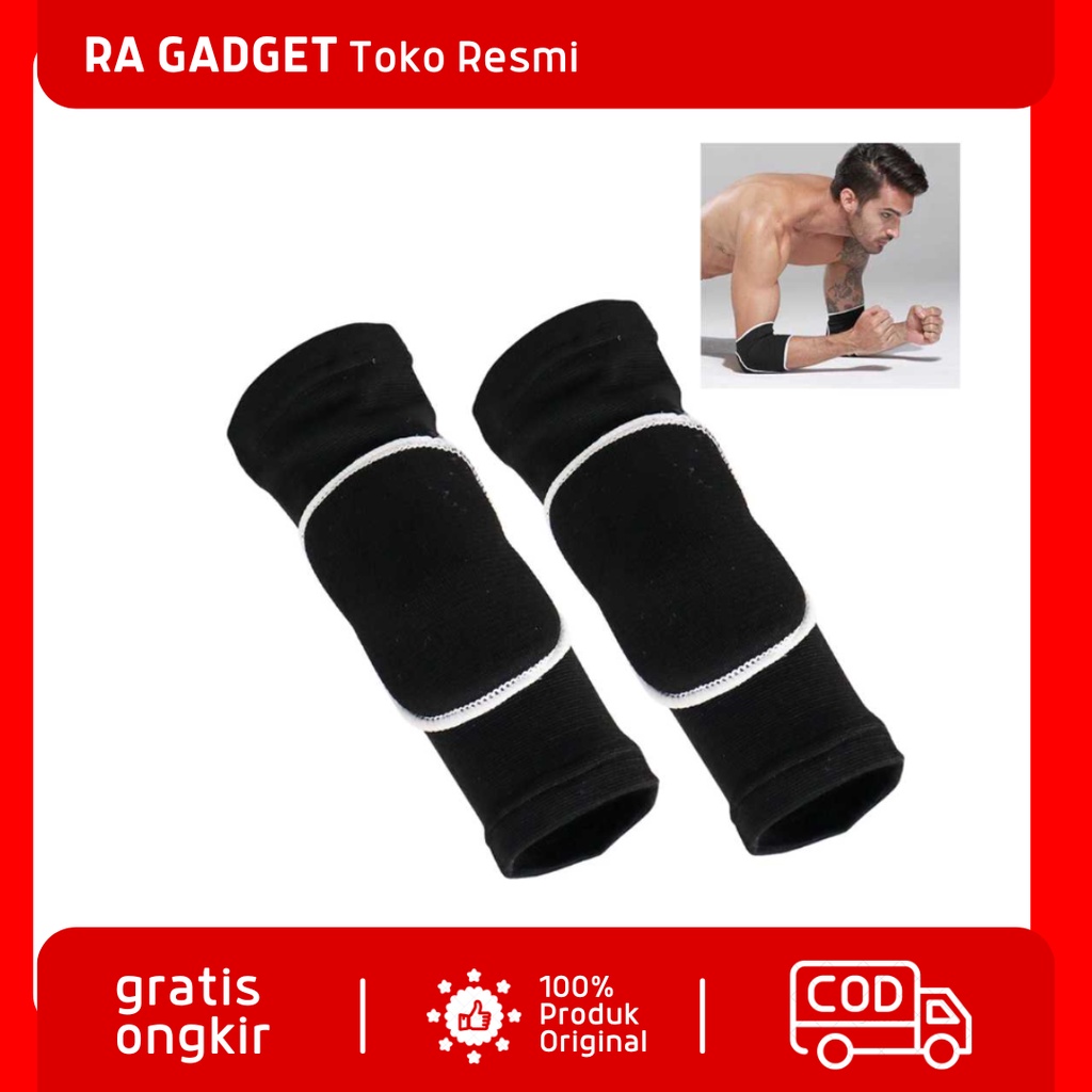 Pelindung Siku Safety Elbow Support Pad 2PCS Size M / Deker Decker Penyangga Pengaman Siku Tangan Ol