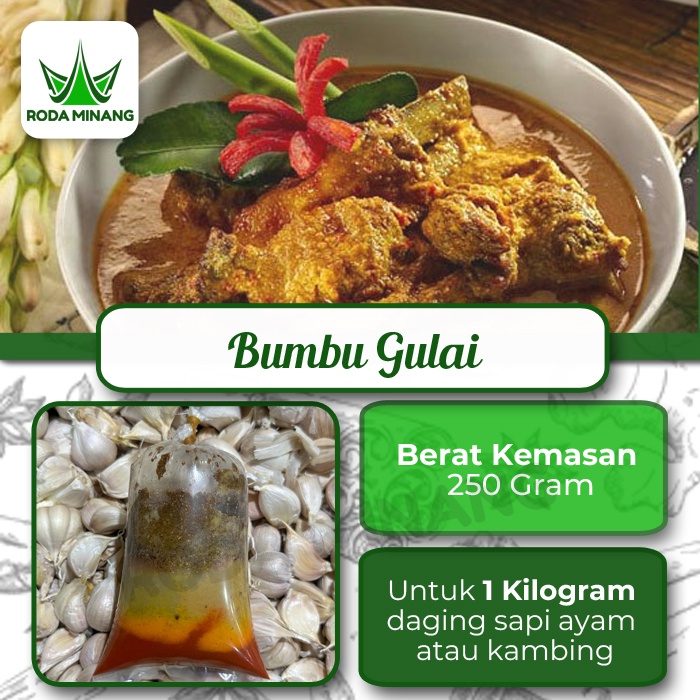 

Bumbu Gulai Giling Basah Halus Komplit Bumbu Jadi Masak instant Daging Ayam Sapi Kambing - 250 Gram