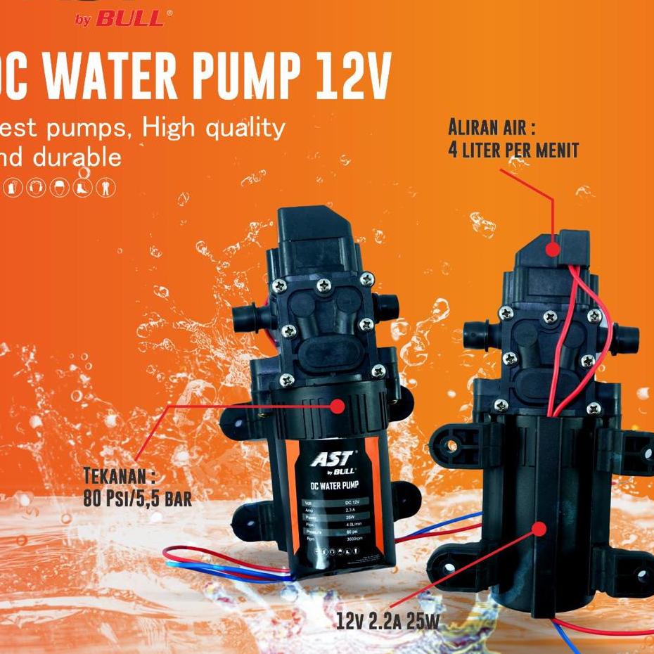 ❉ IBACHI Dinamo Pompa Air DC 12V Cuci AC Motor Mobil Steam Sprayer ossel ➶