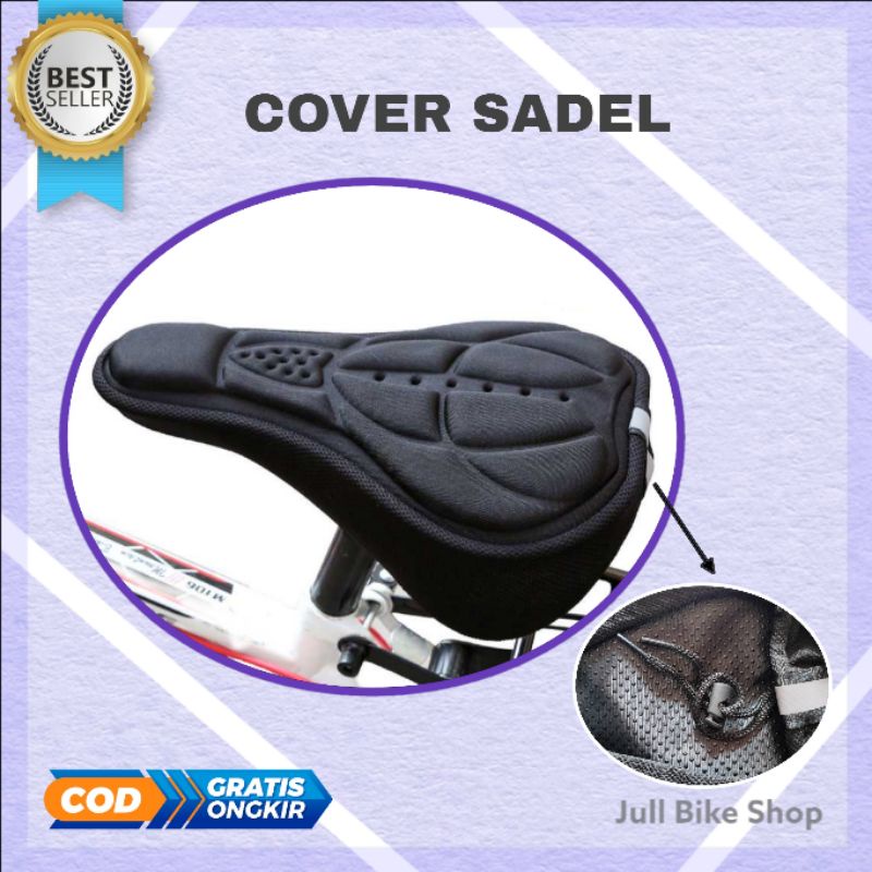 Cover sadel sepeda sarung jok saddle spons busa sponge bukan gel tempat duduk lipat mtb anak bmx fixie gunung empuk