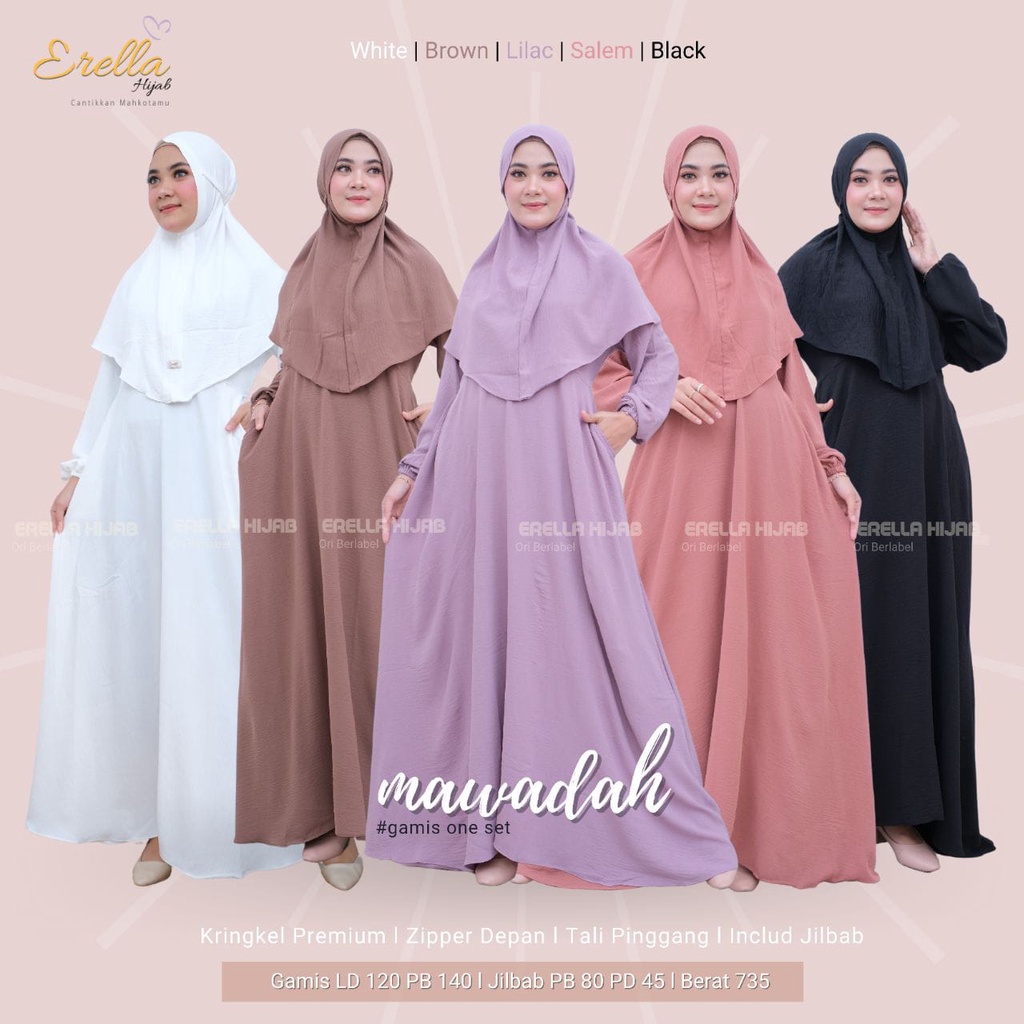Mawadah Gamis One Set by Erella Hijab