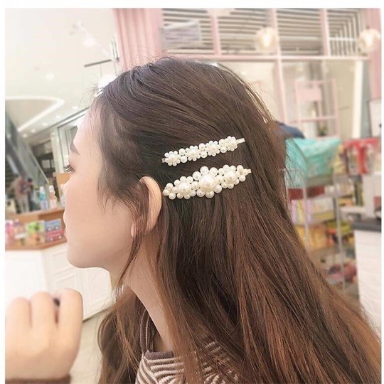 FYGALERY ACC124 Jepit Rambut Mutiara Jepitan Perempuan Model Barrette Korea Murah