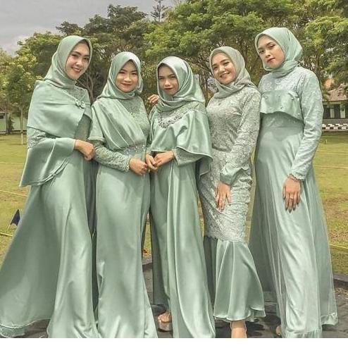 [KODE V7116] Kain Paket Bridesmaid Seragam Keluarga Satin Polos / Paket Seragaman Bridesmaid khusus 