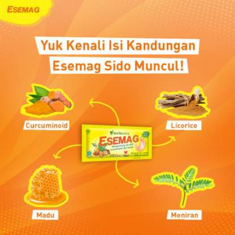 Esemag cair SidoMuncul rasa mint / herbal untuk mengatasi gangguan lambung / Sido Muncul