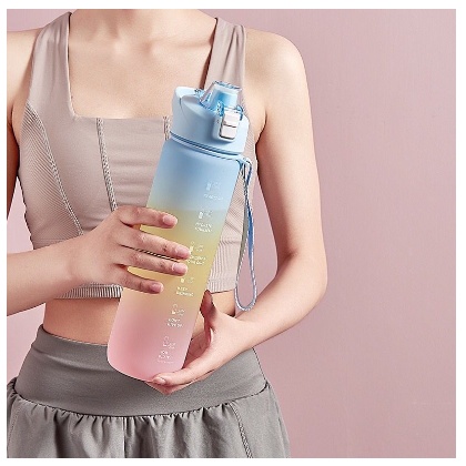 Botol Minum Tumblr Gradasi 1 Liter Murah