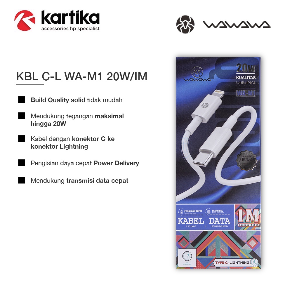 Kabel Data C to Lightning Cable WA-M1 20W/IM