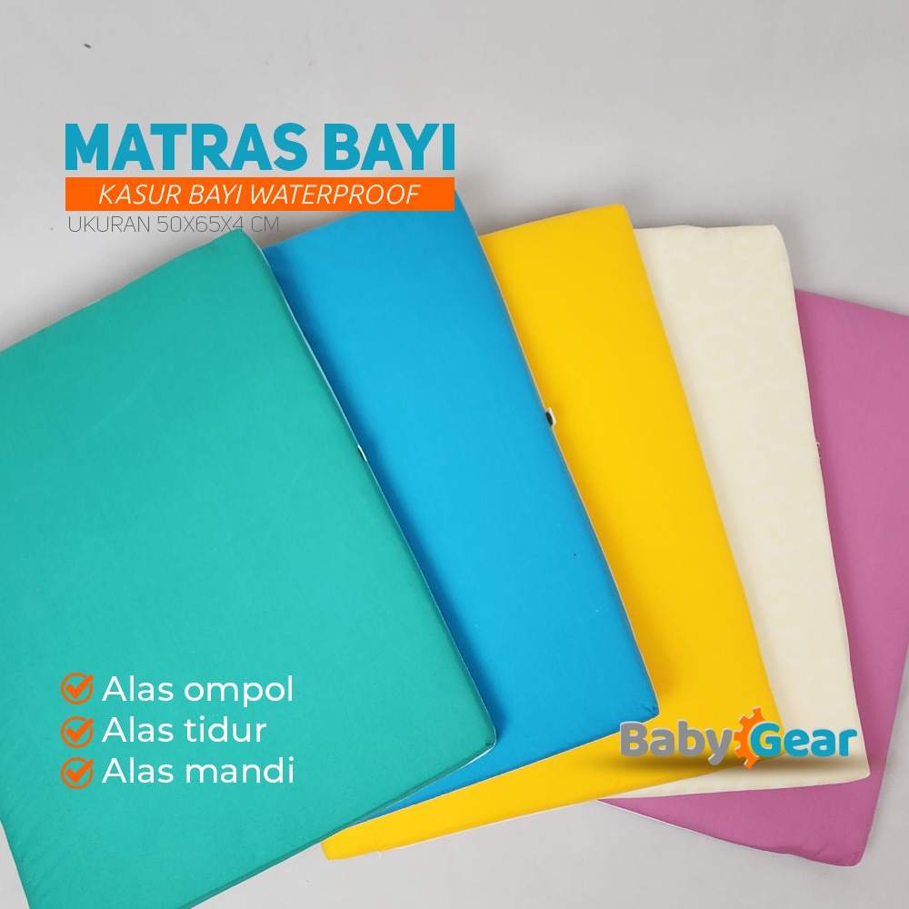 Matras Bayi Waterproof - Kasur Bayi Anti Bocor Tebal 4cm