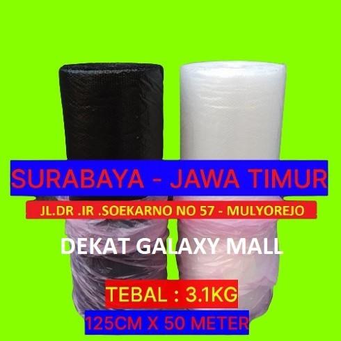 

Bubble Wrap Roll 125 Cm x 50 meter Hitam / Bening / Putih Susu