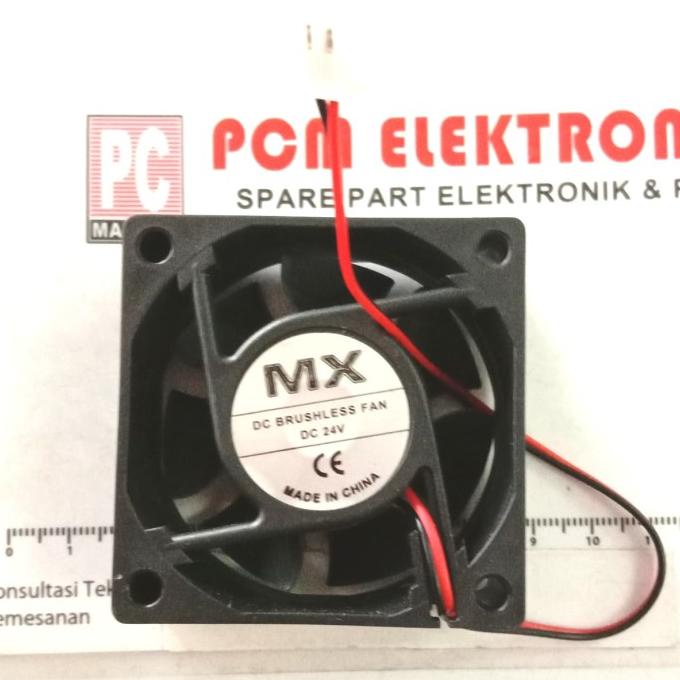 FAN 24v 6cm x 6cm Brushless Cooling cooler Exhaust DC 24 volt pcmelektrob9090 dijamin