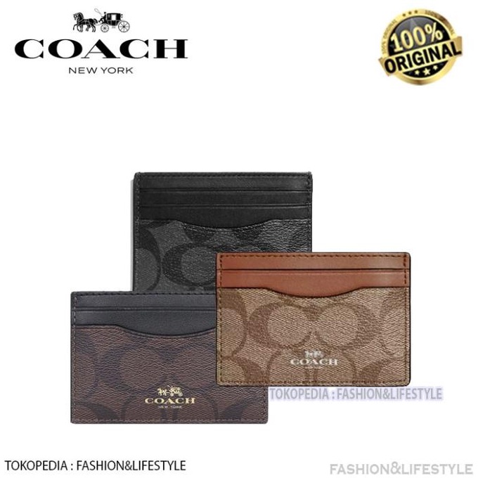 Coach Card Holder InSignature Canvas  Coach Card Case