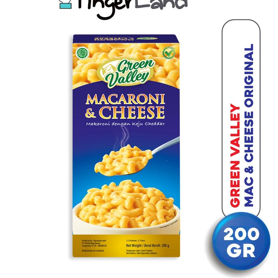 

Grosiran GREEN VALLEY Macaroni and Cheese 200 gram Mac n Cheese