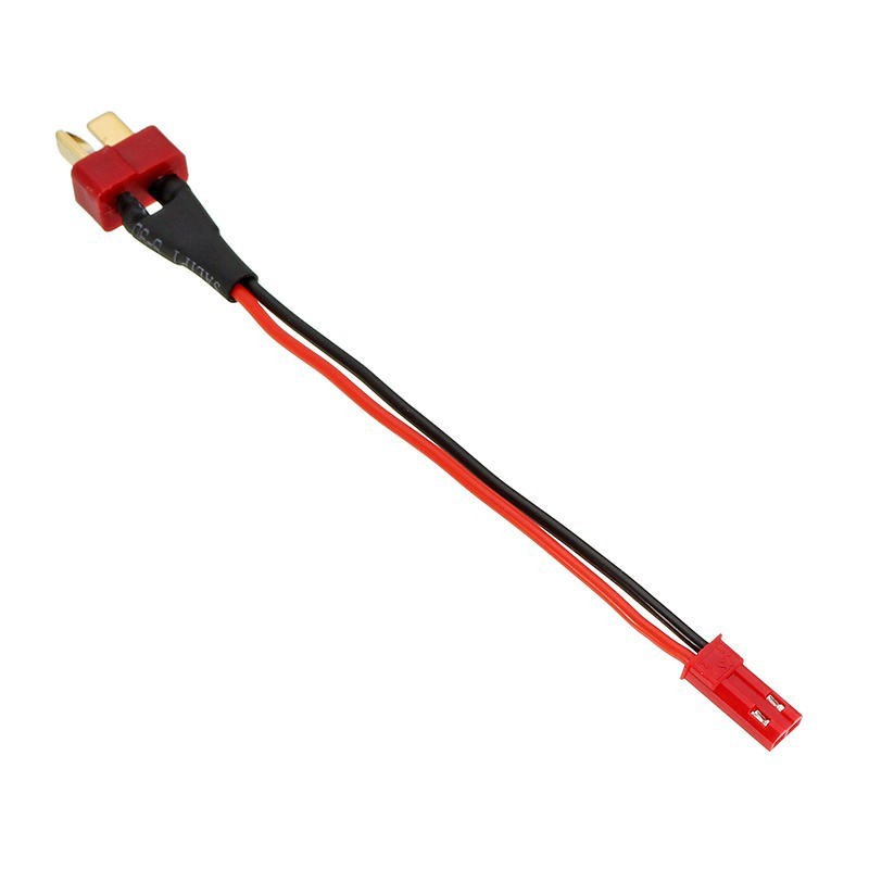 1pcs Konektor konverter converter T dean T plug female to jst male 2pin kabel silicone 22awg 5Cm