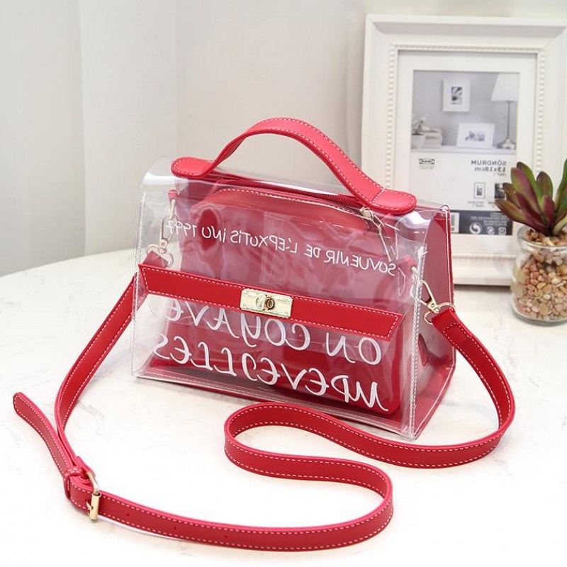 FYGALERY FYG1185 Tas Selempang Goyave Perempuan Slingbag Transparan Pvc Fashion Wanita Sling Bag Korea Handbag Murah