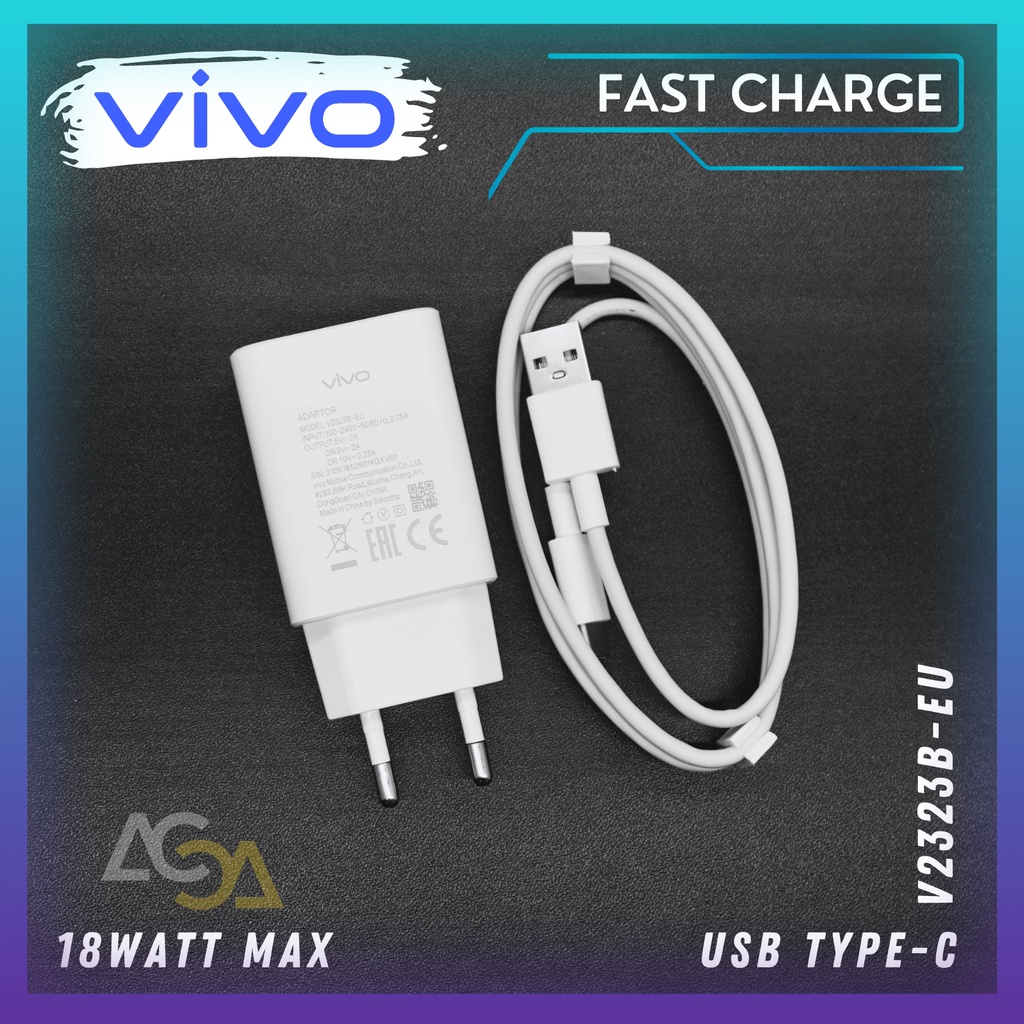 Charger Vivo Y21 Vivo Y21s Vivo Y21T Original usb Type-C 18W