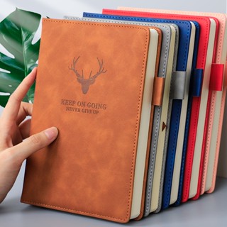Buku Agenda Catatan Kerja Meeting Planner NoteBook Notepad Diary Binder Cover Kulit A5
