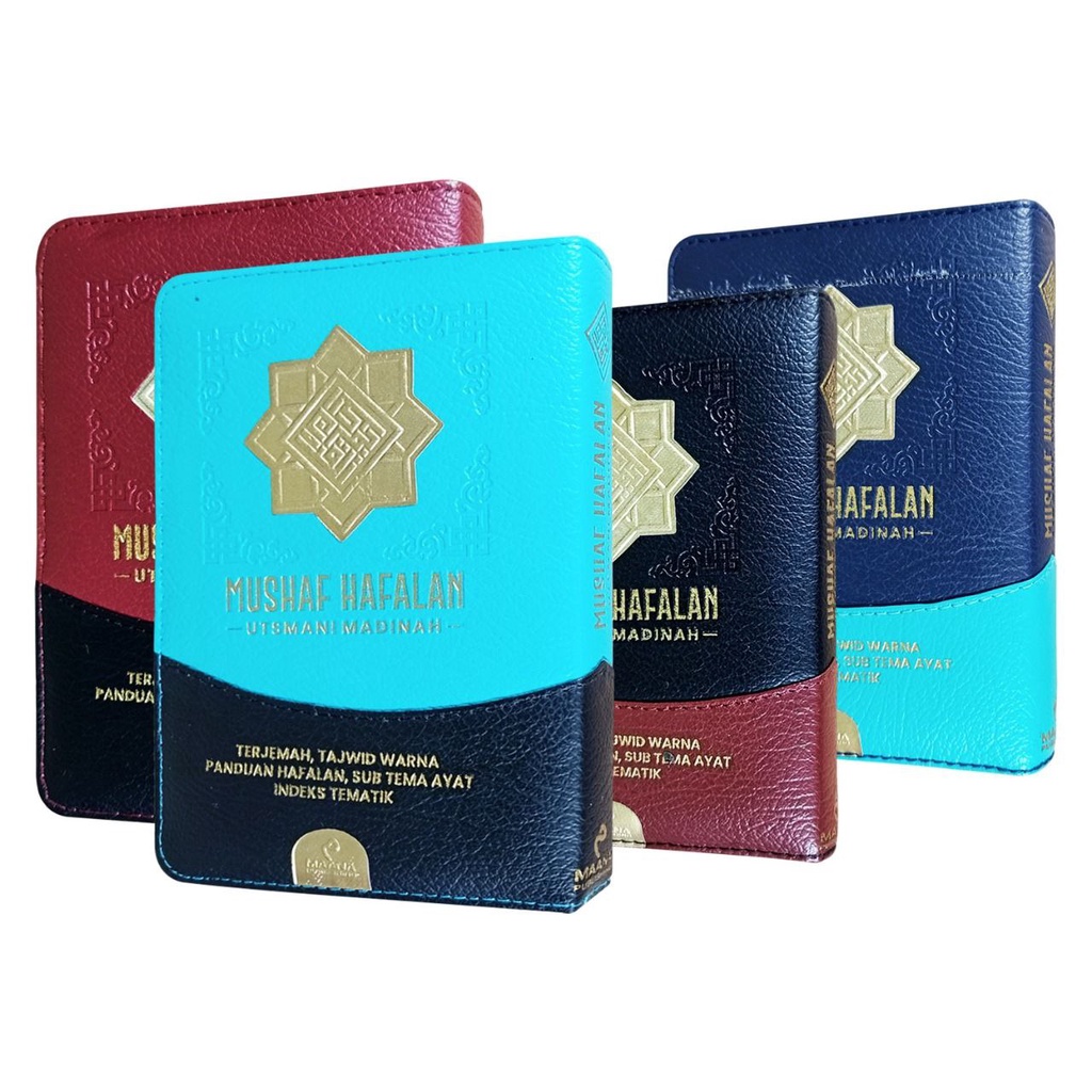 

A6 Mushaf Hafalan UTSMANI MADINAH A6 Dompet Terjemah Tajwid Warna Penerbit : Maana Publishing