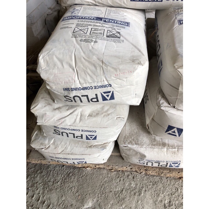 Terlaris Plamir Compond Gypsum / Kompon / Gipsum / Dempul / Bukan Semen Putih / Tepung