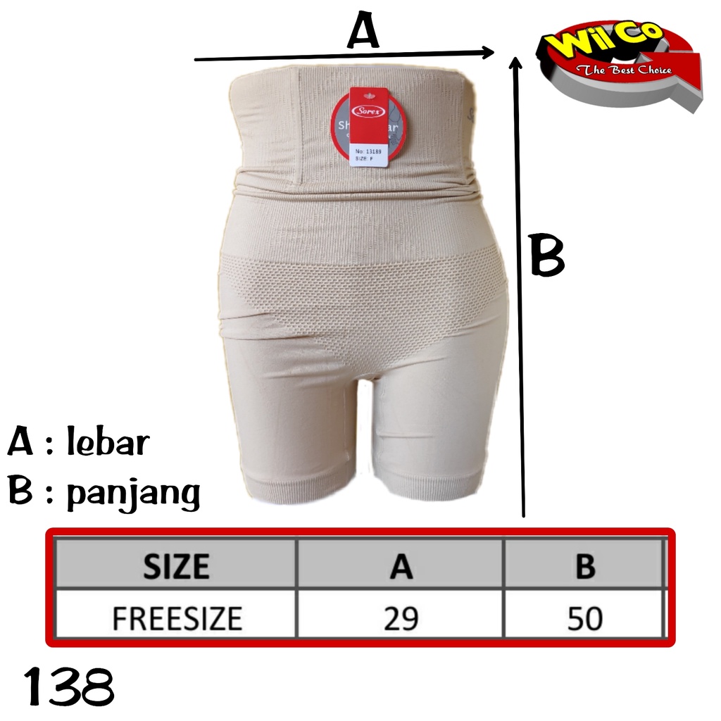 K138 - KORSET CELANA KORSET PELANGSING PERUT WANITA SOREX ALL SIZE BB 55 - 70