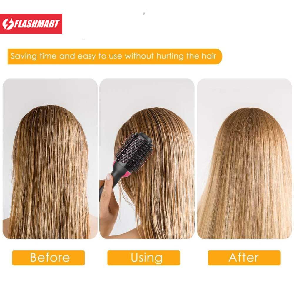 Flashmart Sisir Roller Hair Dryer Rambut 2in1 Volumizer Curler Comb - WB-336