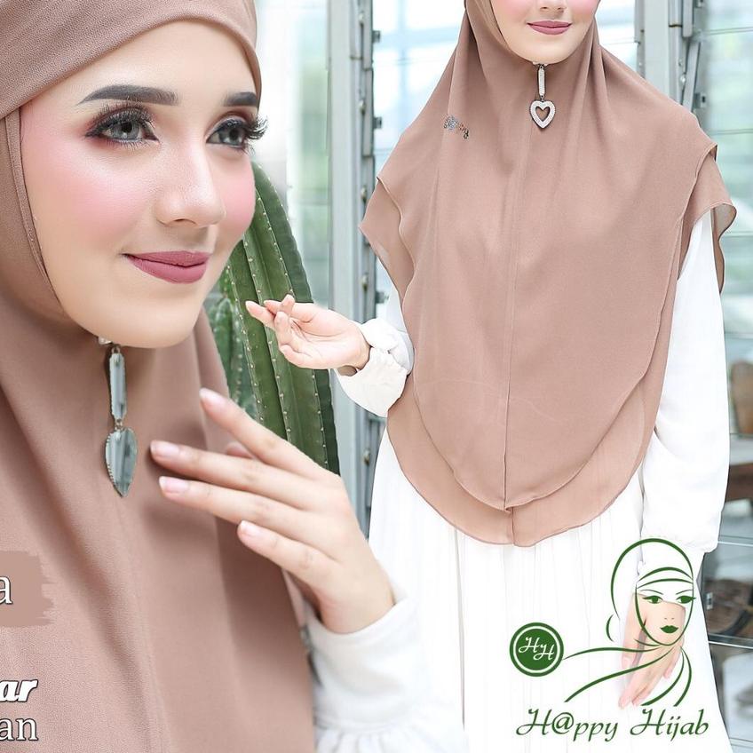 ❁ Jilbab Instan Jilbab Khimar Tanpa Pet Arabian / Jilbab Bergo Tali ✿