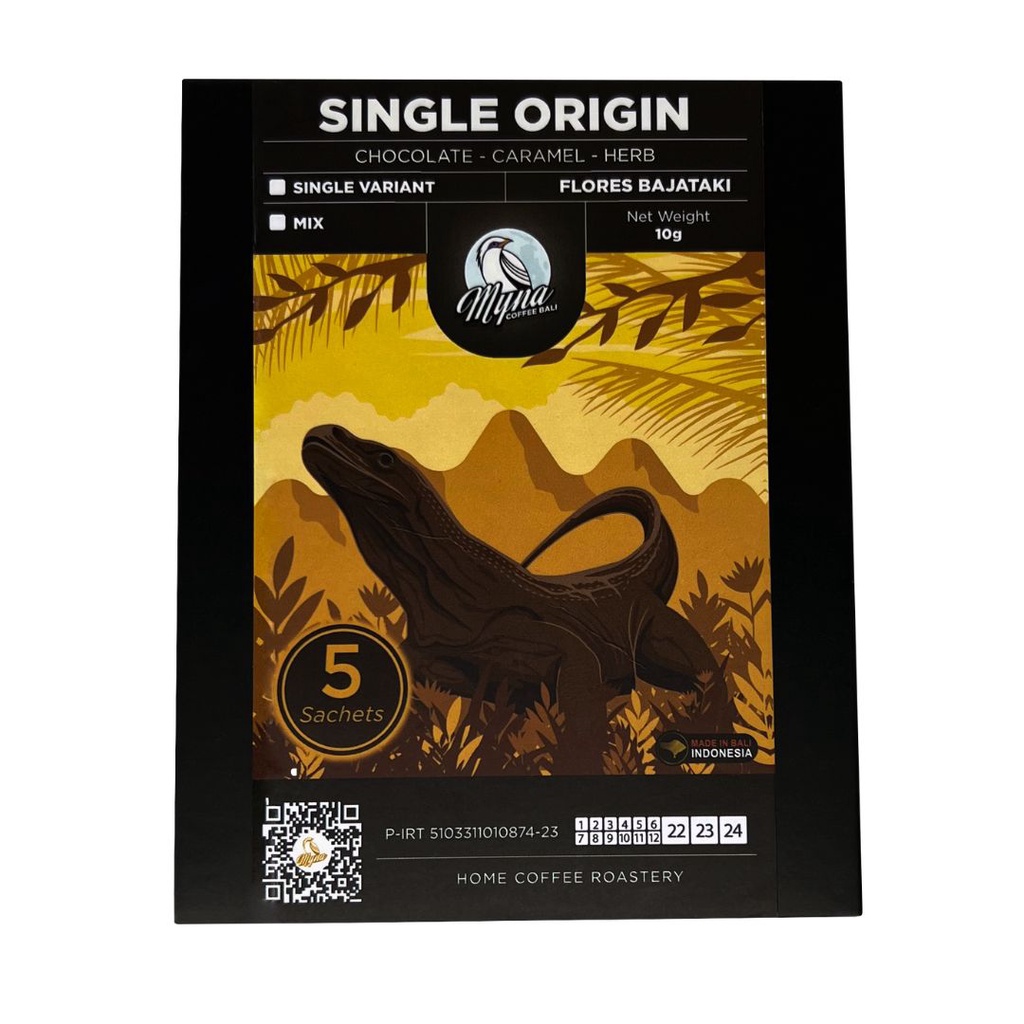 

Myna Coffee - PACKAGE SINGLE ORIGIN - Flores Bajataki