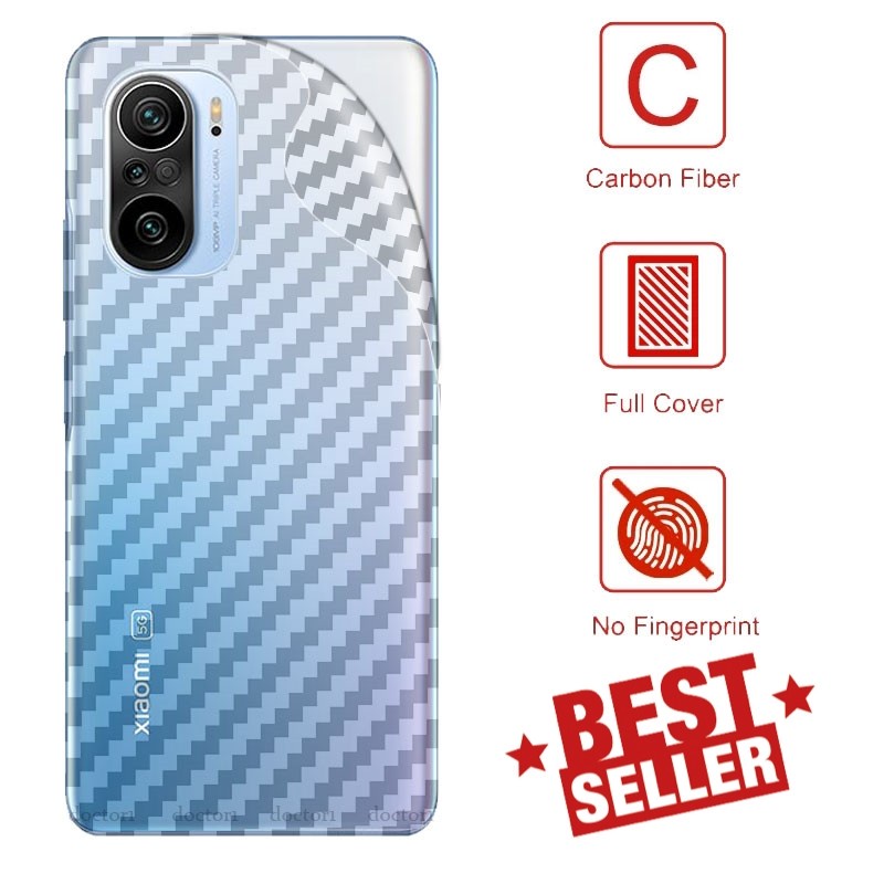 Skin Carbon POCO F3 / POCO F1 / POCO F2 PRO Garskin Hp Transparant Anti Jamur