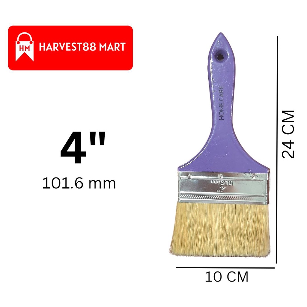 

HARVEST88 KUAS MEREK HOMECARE KUAS SYNTHETIC BRUSH CAT KAYU BESI TEMBOK UKURAN 4