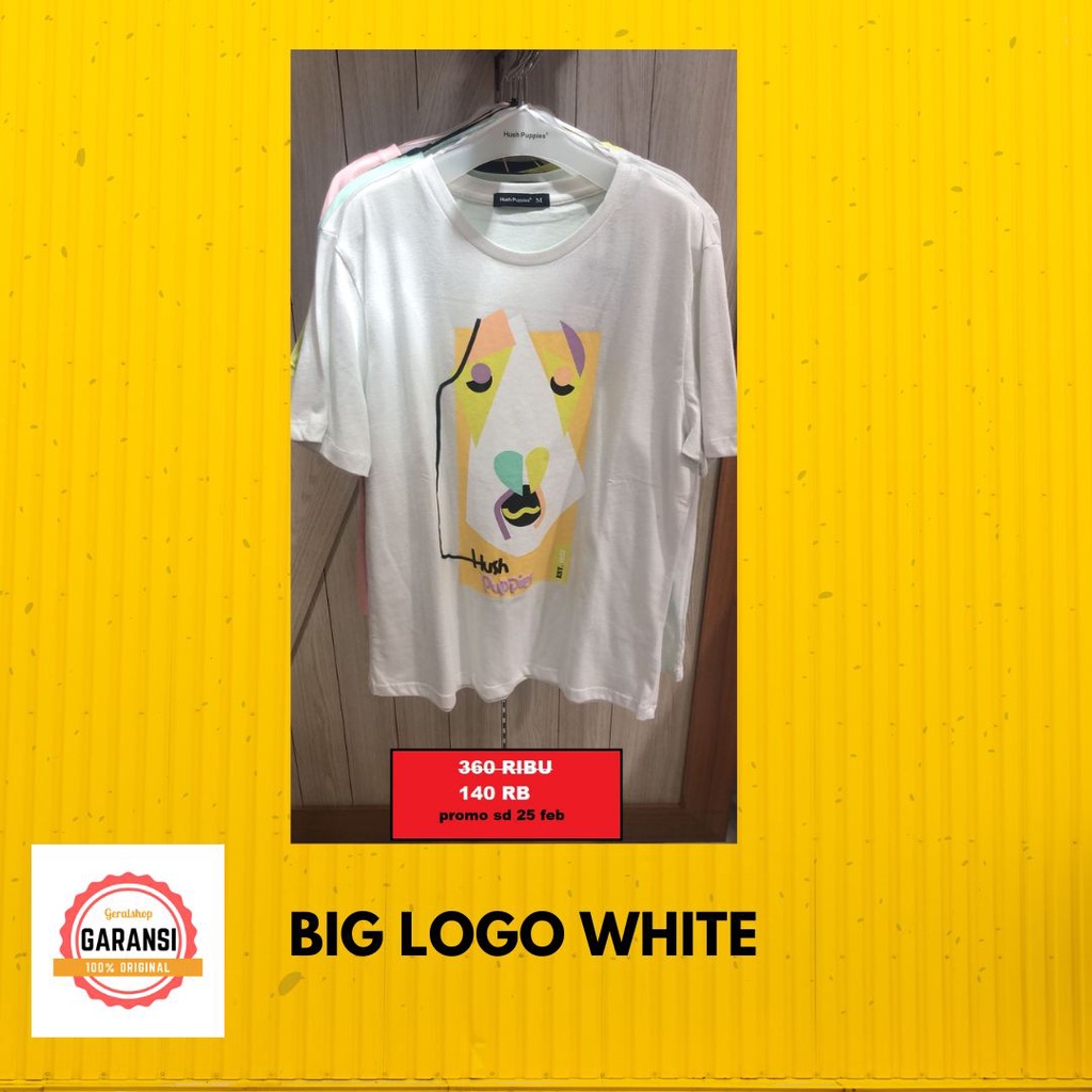 Kaos wanita Hush Puppies seri BIG LOGO tshirt sale original 100%