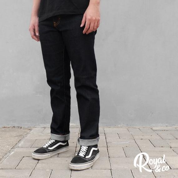 ► BLACK DENIM SELVEDGE SLIM FIT ➧