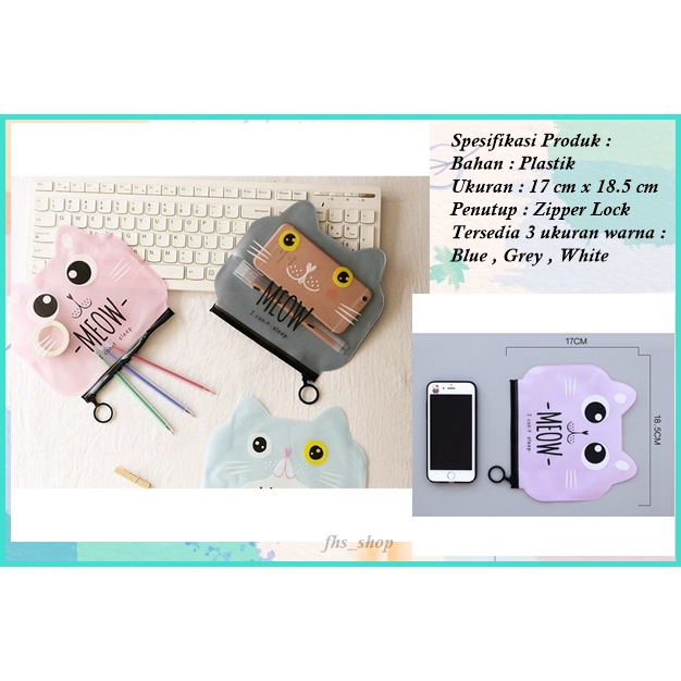 Jual Tempat Pensil Transparant Cute Tempat Pensil Lucu Tempat Pensil