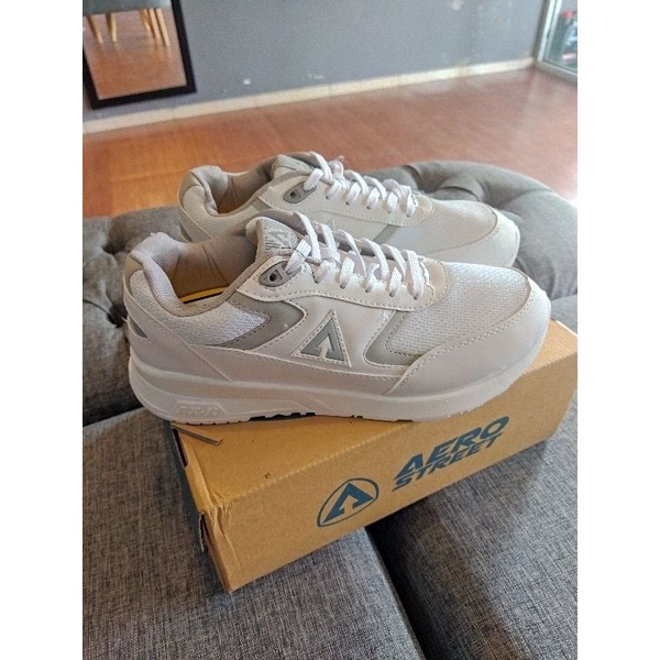 Aerostreet Osaka Putih Abu Muda BNIB - Sepatu Sneakers Casual