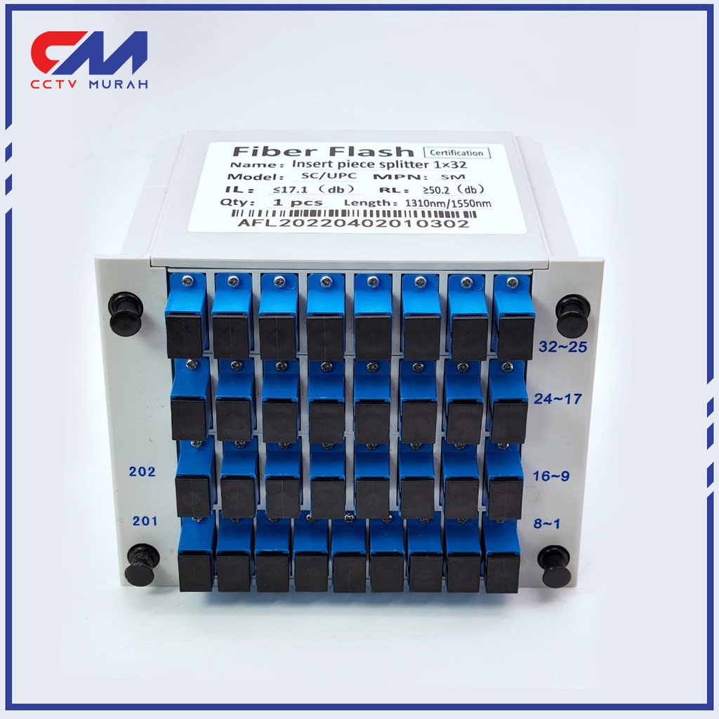 PASSIVE SPLITTER PLC BOX 1:32 SC | UPC PLC 1:32 SC UPC BOX FIBER OPTIC