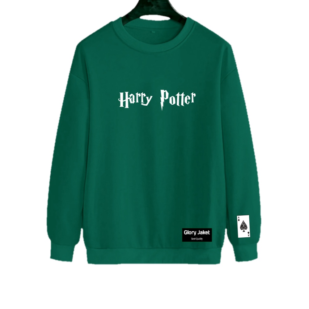 Sweater Wanita Sablon Dtf HARRYPOTTER Halus Lembut Bisa COD Bayar Di Tempat Bisa Juga Di Pakai Pria Switer Crewneck