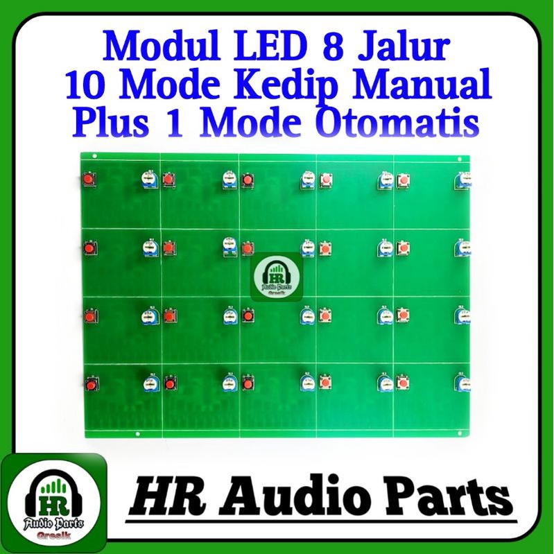 Modul LED 8 Jalur 8TR 10 Mode Kedip Manual + 1 Mode Otomatis BK-S38 BK S38