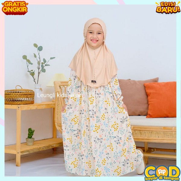 Gamis Anak Perempuan Terbaru Pakaian Muslim Cewek Fashion Muslimah Kecil Lucu Polos Premium Anak2 Se