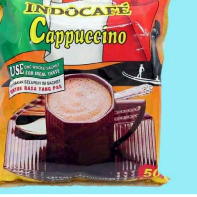 

← Indocafe Cappucino Bag 50bks Cappuccino ℗