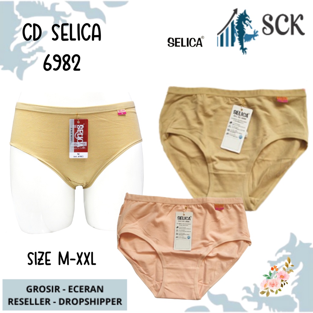 CD Wanita SELICA 6982 bahan Katun Halus / Pakaian Dalam Wanita Seamless / CD Wanita SELICA 6982 - sckmenwear GROSIR