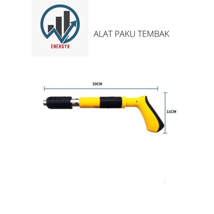 Terlaris Staples Alat Pistol Paku Tembak Beton / Nails Gun / Fastening Gun Pistol