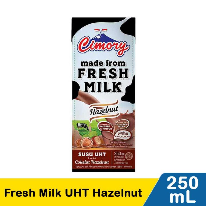 

Cimory Fresh Milk Uht Hazelnut 250Ml