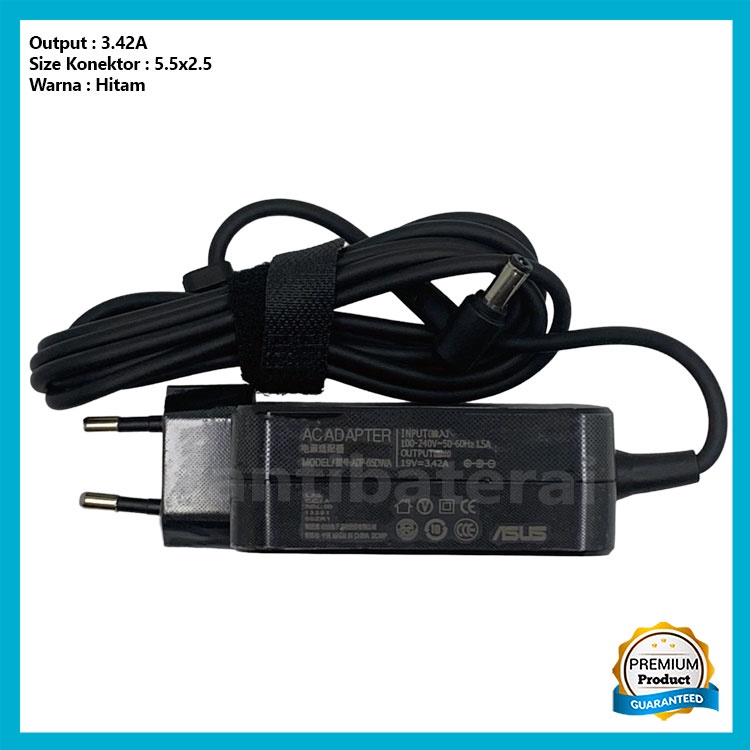 Adaptor Charger Asus K40 K40IJ K40IN K40IJ K42 K42F K52 K52F X452 A46 3.42a Square ORI