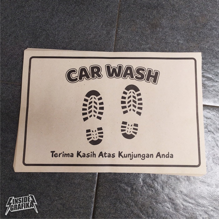 Steam Paper Coklat Polos Universal Karpet Kaki Custom