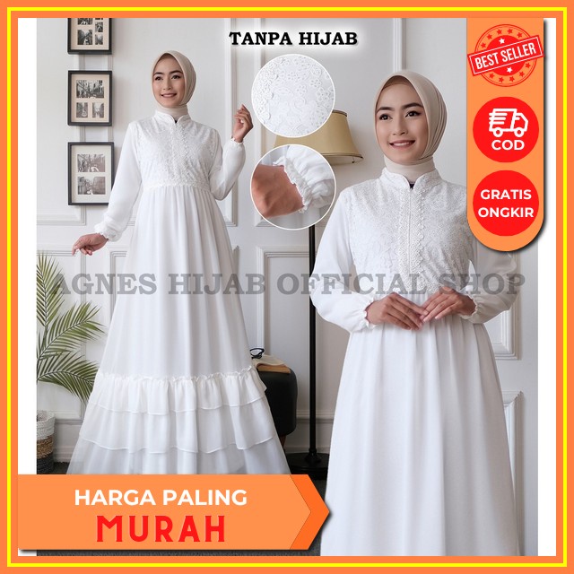 Orchid Dress Amore By Ruby Gamis Wanita Terbaru Silk Premium Import Motif Bunga 2023 Cod Gamis Terba