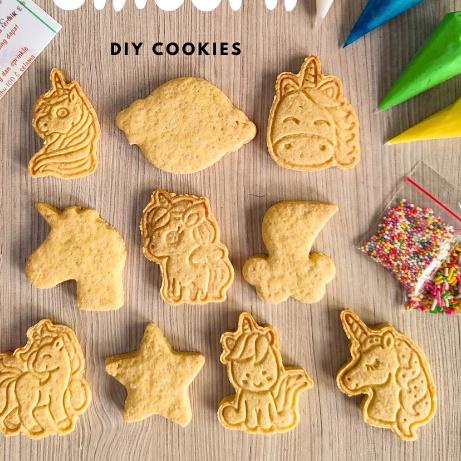 

✧ DIY COOKIES decorating kit unicorn mermaid - isi 10 ☈